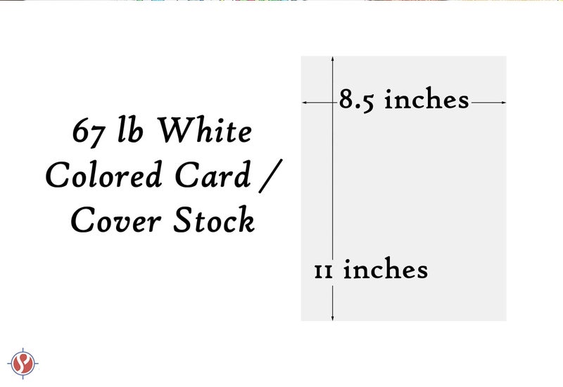 S Superfine Printing White Card Stock Paper, 67lb Cover Medium Weight Cardstock, for Arts & Crafts, Coloring, Announcements, Stationary Printing at School, Office, Home | 8.5 x 11 | 50 Sheets Per Pack - Image 5